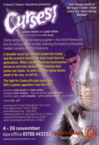 Curses! Postcard - Back