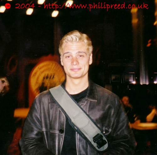 Phil with blonde hair after the first preview of A View from the Bridge
