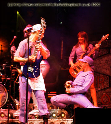 Phil during the encore with Nick Lashbrook and Diana Croft