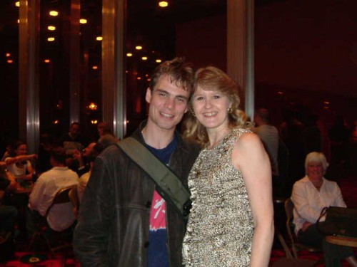 Phil after a performance of Keep on Running