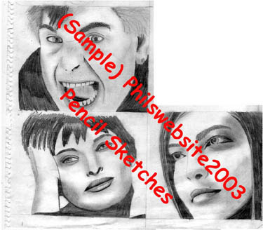 Sketches in pencil