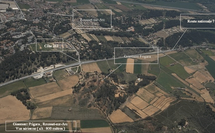 Gisement Frigara vue aerienne 1avec indications.gif (252530 octets)