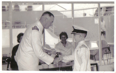 Me on the Canberra - age 10