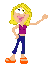 I finally used my base!  - this is Cartoon Lizzie from Lizzie McGuire