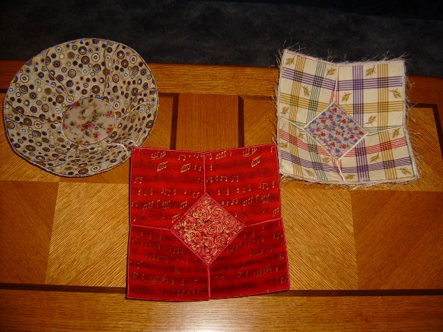 Large fabric bowls