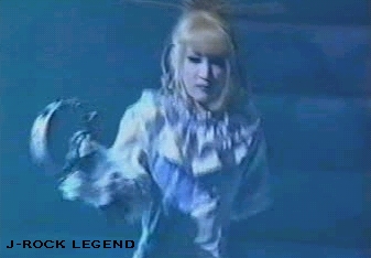 Mana-sama, with his dearest tambourine, dancing around stage
