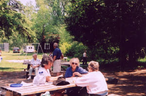 playing Rummy 500 with Dennis at Shadow Lake