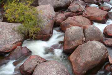 rocks in mountain creek