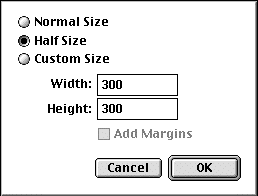 Size Dialog