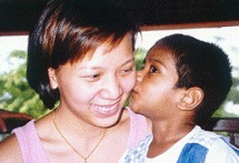 Our best picture: Jason giving a kiss