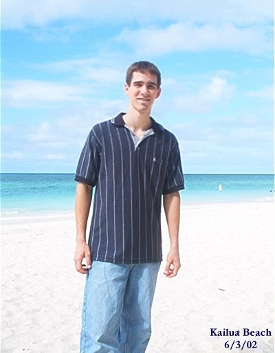 Tom at Kailua beach on 6/3/02