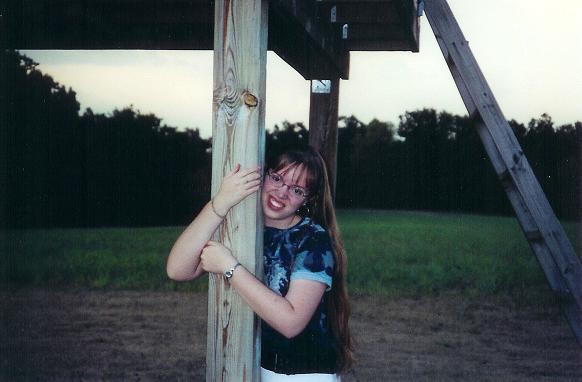 This is the only picture Holly would let me scan of her (all these pics are from her camera!)!