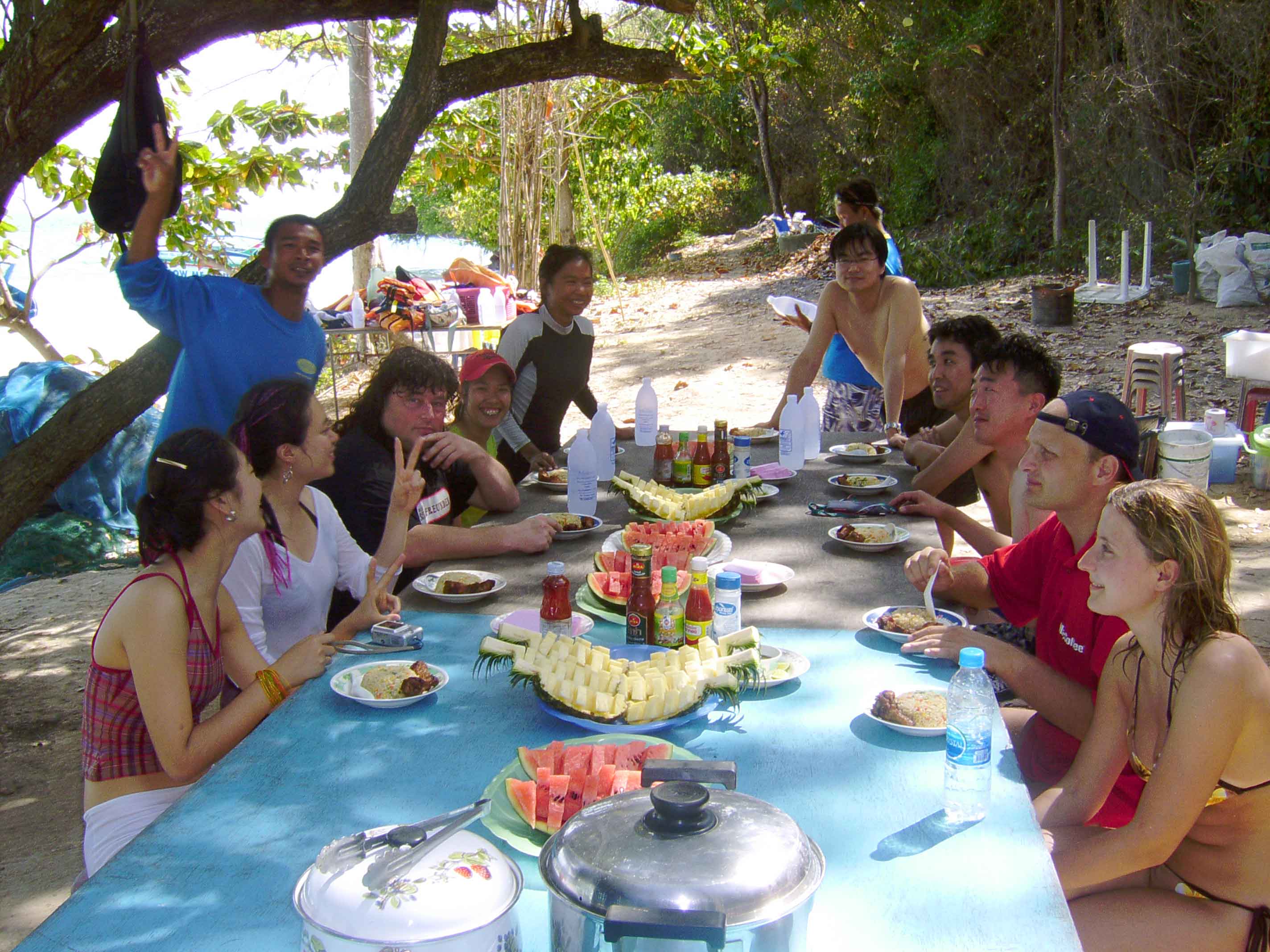 Lunch time with group Koh Samet