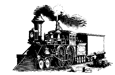 Woodcut of old engine