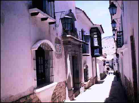 una calle clsica de La Paz