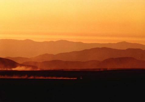 crep�sculo en la plenitud del desierto