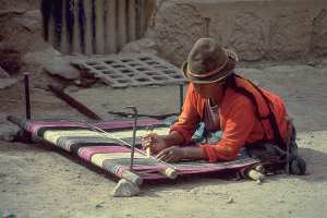 tejedora tradicional de la tradici�n Aymara