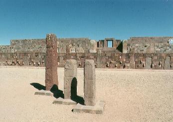 una muestra del magnificente centro arqueolgigo de Tiwanaku