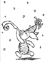 piglet in party hat coloring page