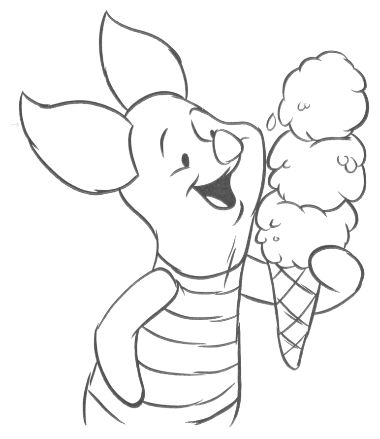 Peppa Pig Ice Cream Coloring Pages Coloring Pages