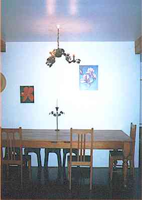 PART of our beautiful dining table! 8kb