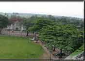 Panoramic view taken from atop the Church