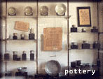 Unearthed Pottery displayed at the Pila Museum