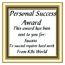 KB Personal Success Award