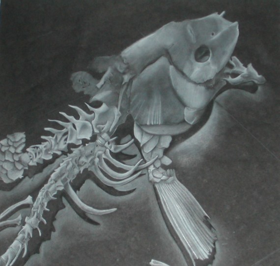 White colored pencil.
