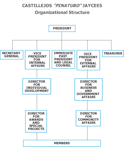 Organizational structure of the Pinatubo Jaycees