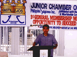 Pinatubo JC President Emmanuel Mar