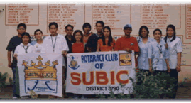 The Jaycees and the Rotaract Club of Subic   