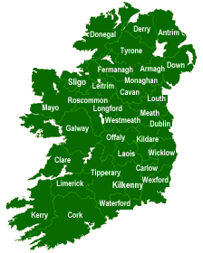 Ireland's map 