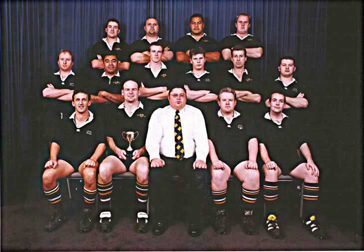 Team photo of champion 1985 Ginners