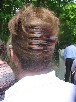 Leanne Hunter's beautiful hairdo.. actually she just didnt want us taking her picture.