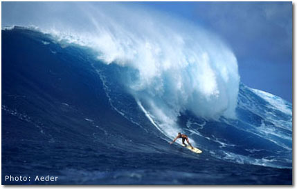 Another great tow-in shot from Jaws, or Pe'ahi as the locals call it