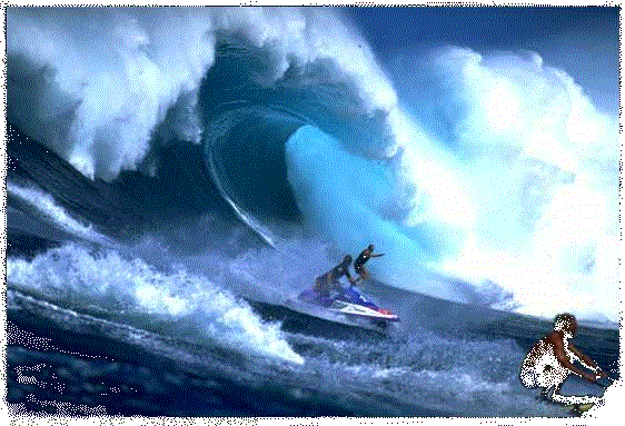 Jesus Christ! The size and power of this Jaws surf speaks for itself