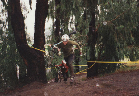 running up the slop