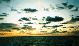 Sunset over the Gulf