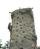 This is me climbing the wall
