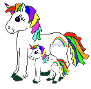 My Unicorns Creso and her Mom Pretty