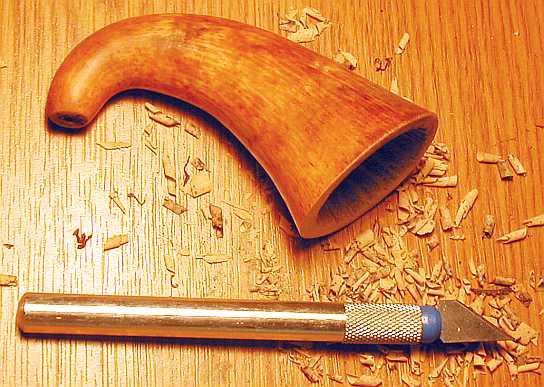  The gourd trimmed and sanded 