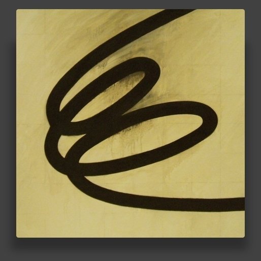 abstract oil paintings on canvas painted directly from images stored in the imagination 'twist #1'
