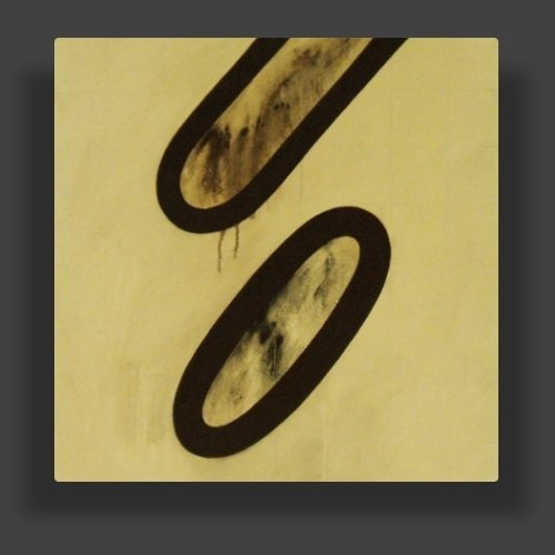 abstract oil paintings on canvas painted directly from images stored in the imagination 'pills #2'