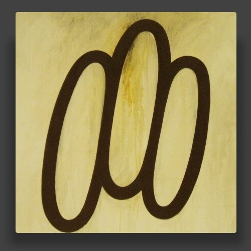 abstract oil paintings on canvas painted directly from images stored in the imagination 'stain #1'