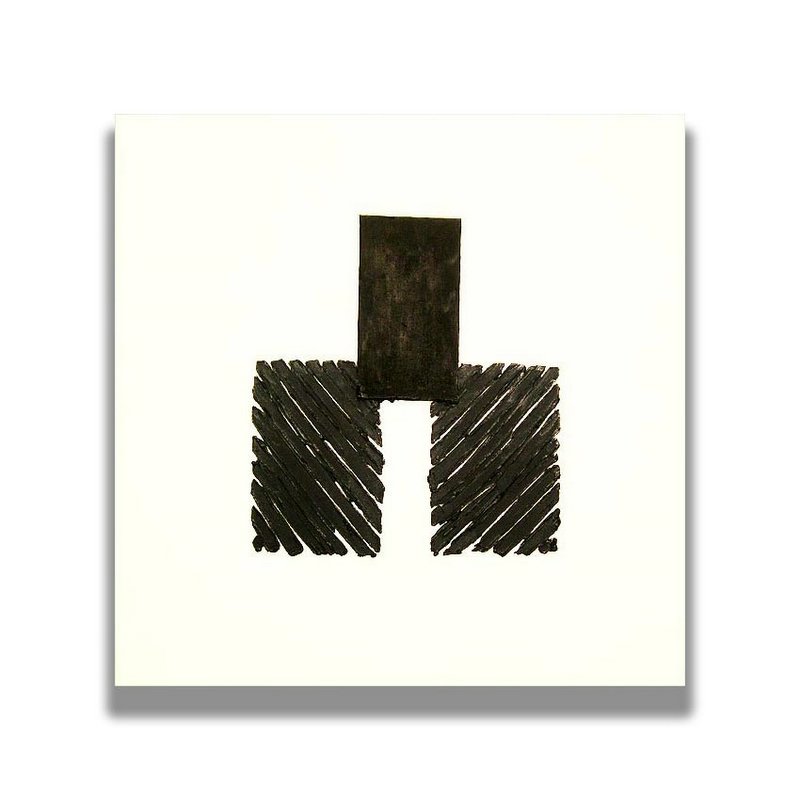 abstract oil paintings on canvas painted directly from images stored in the imagination 'asphalt #6'