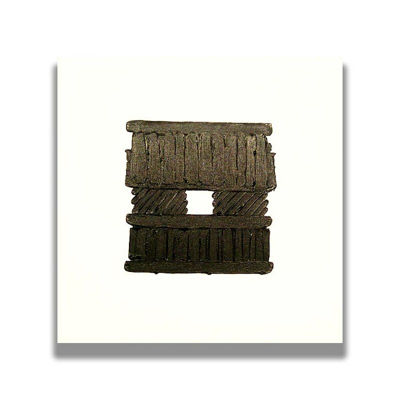 abstract oil paintings on canvas painted directly from images stored in the imagination 'asphalt #2'