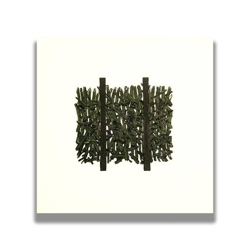 abstract oil paintings on canvas painted directly from images stored in the imagination 'thames #1'