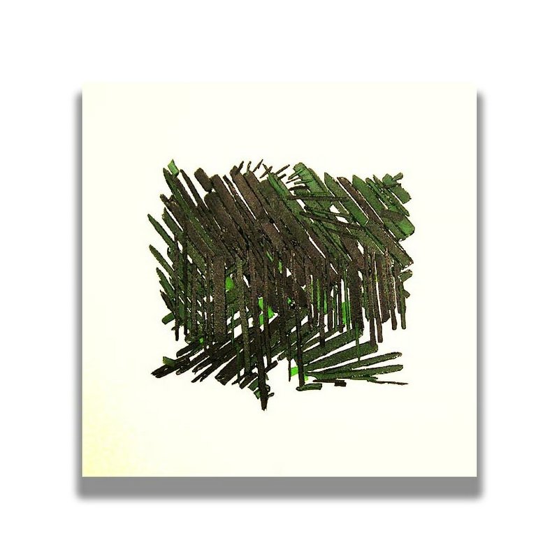 abstract oil paintings on canvas painted directly from images stored in the imagination 'wales #2'