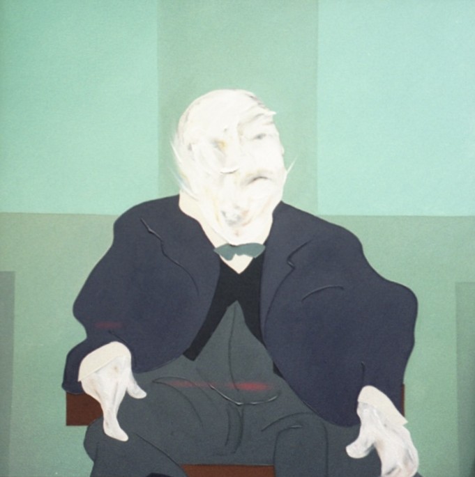 figurative oil paintings on canvas painted directly from images stored in the imagination 'after graham sutherland'